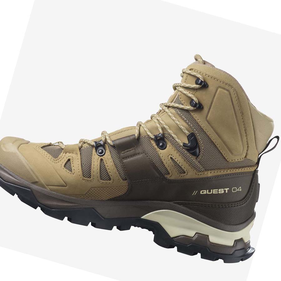 Salomon QUEST 4 GORE-TEX Erkek Yürüyüş Ayakkabısı Kahverengi | TR 3564MQZ